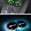 2pcs For Q2 S3 S4 S5 S6 A3 A4 C5 C6 B8 B6 Q3 Q4 Q5 Q6 Q7 Luminous Car Logo Cup Led Lights Smart Water Coaster Mat Pad