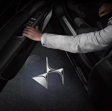 2Pcs LED Logo Car Door Light For Citroen DS DS3 2015-2024 Projector Emblem Sticker Accessories