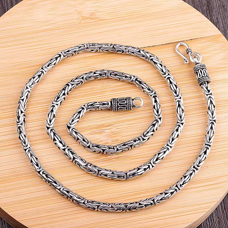 Peace Pattern Necklace Retro Men's and Women's High-end Hip-Hop Boyfriend Style Necklace