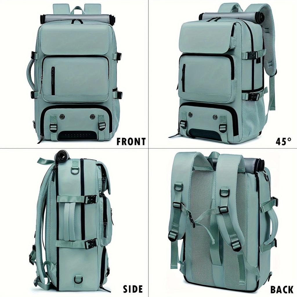 FRN 2025 Neuer wasserdichter 3-in-1 Outdoor-Reiserucksack 15.6.16 Zoll Multifunktions-Laptop-Rucksack