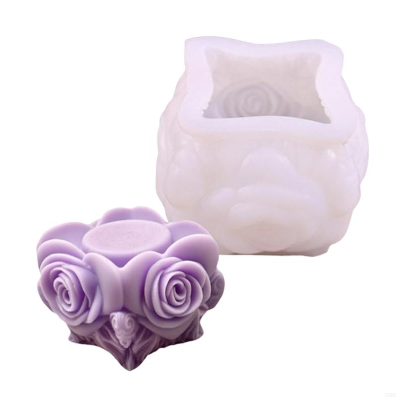 Heat Resistant Rose Waxes Mold With Not Accent Silicone Mould For DIY Easy Creation