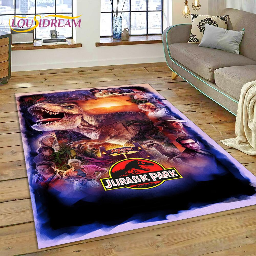 Tappeto Tappeto Tappetino Decorativo Antiscivolo per Soggiorno Camera da Letto, Tappetino per Porta, Decorazione per Divano, Tappeto Cartoon 3D Dinosauro Parco Giurassico Dino