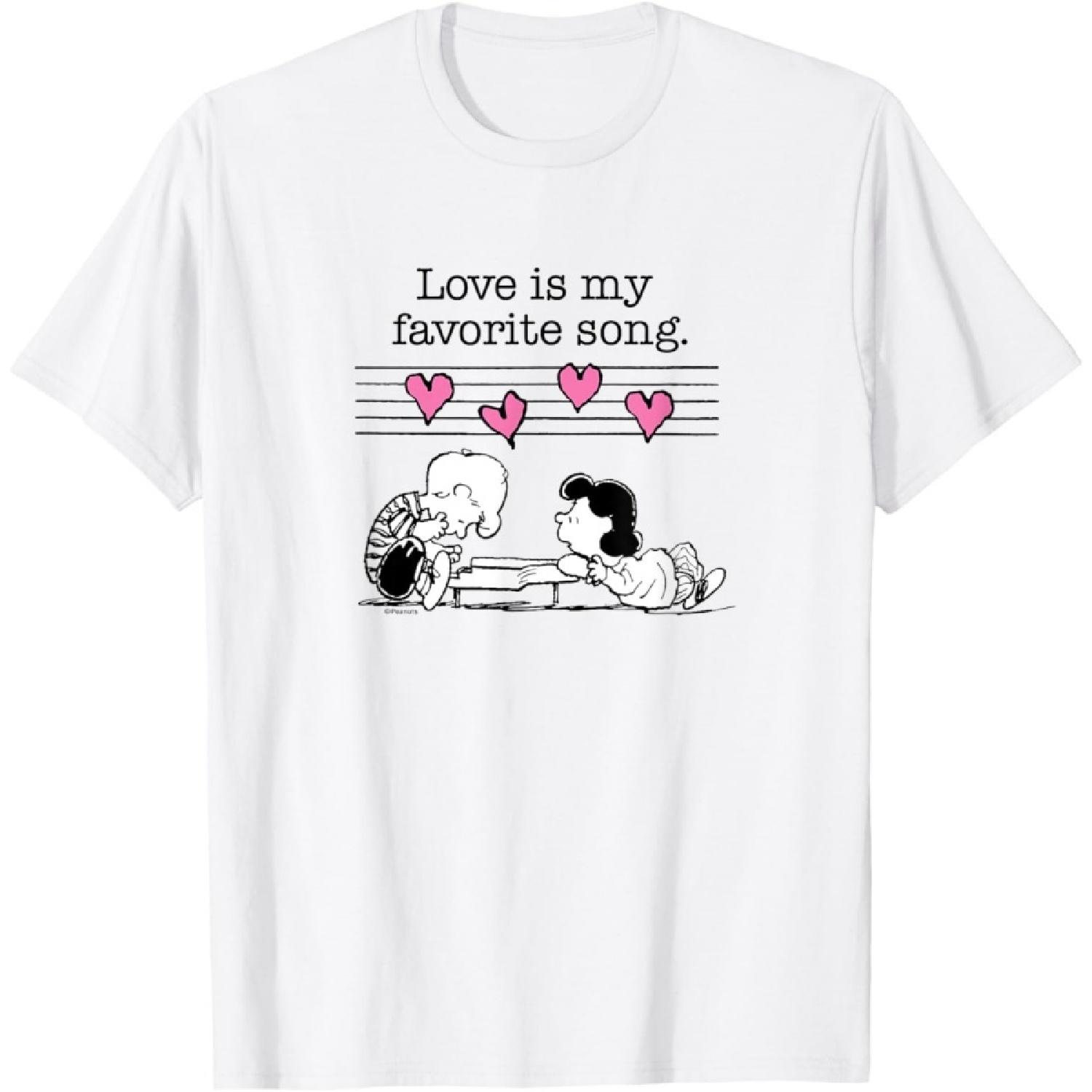 Peanuts - Schroeder Lucy Love Is My Favorite Song T-Shirt XXXXXL белый