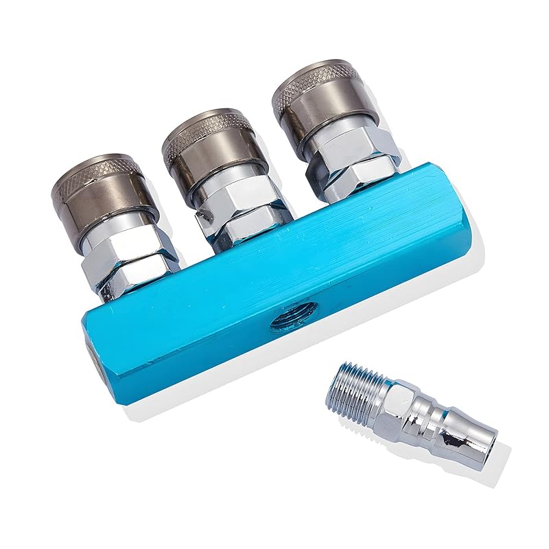 Raccord pneumatique à double prise Pronese 3 branches outils pneumatiques Type à usage général à pression ordinaire pour compresseur d'air prise d'air pour tuyau d'air PN-483