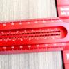 Precision Marking T-Ruler Aluminum Alloy Woodworking Scribe Marking Gauge Deluxe Crossed-out Hole Scribe Ruler 300/400mm