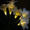 Solar-Powered Fiber Optic Lily Flower Lamp for Outdoor Landscape and Garden Decor