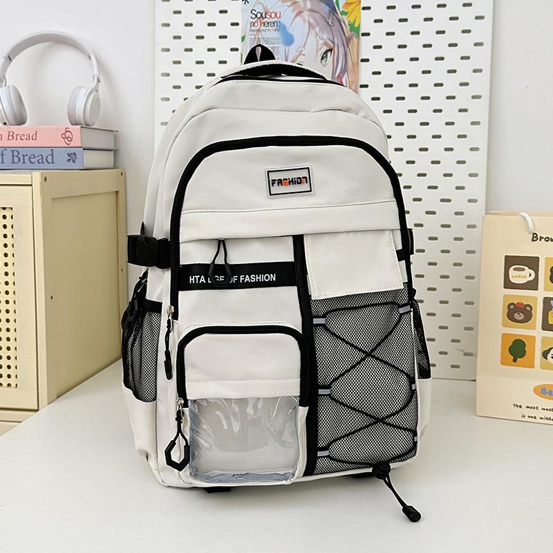 High School Students Reduce the Burden of Spine Protection Middle School Students Schoolbag Large Capacity Simple Casual Backpack Tide