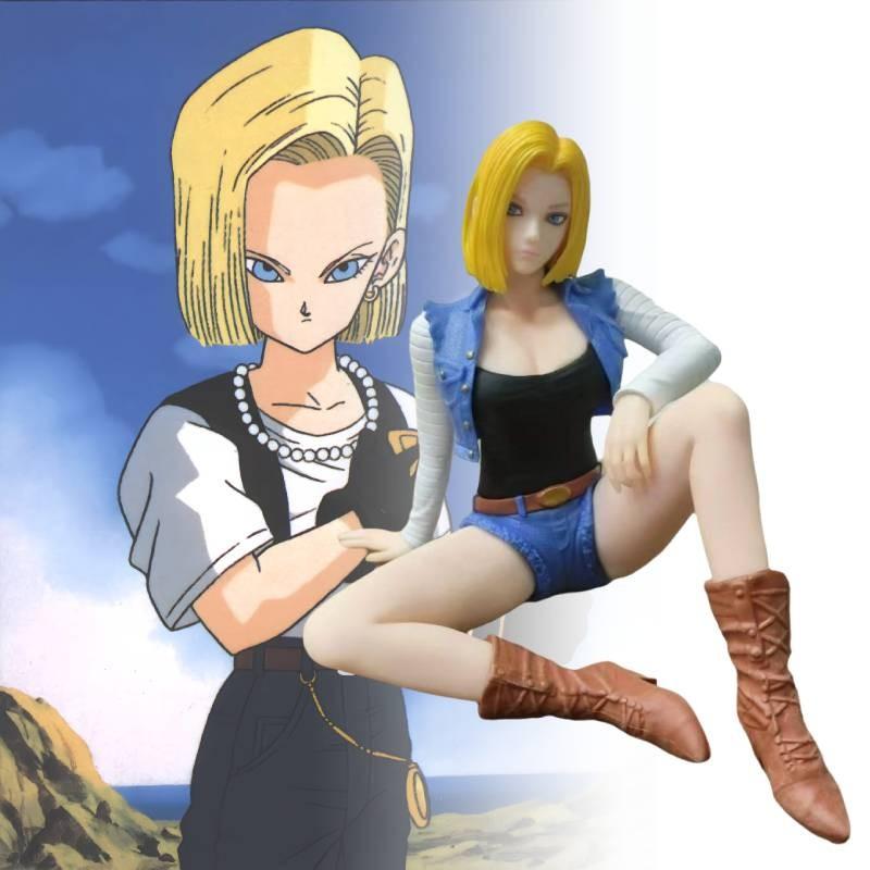 Ball Dragon Android 18 Figurine Cowboy Set Anime Model Toys Ornament Statuary