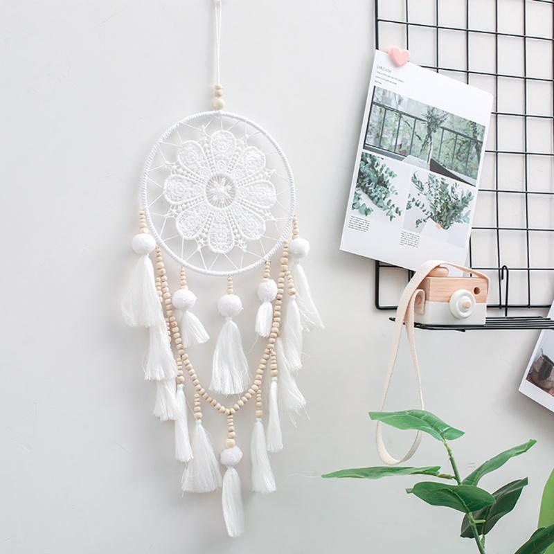 Dream Catcher Wall Decor Boho Feather Hanging Ornament Home Decoration Craft Gift for Bedroom Living Room Balcony Outdoor Car