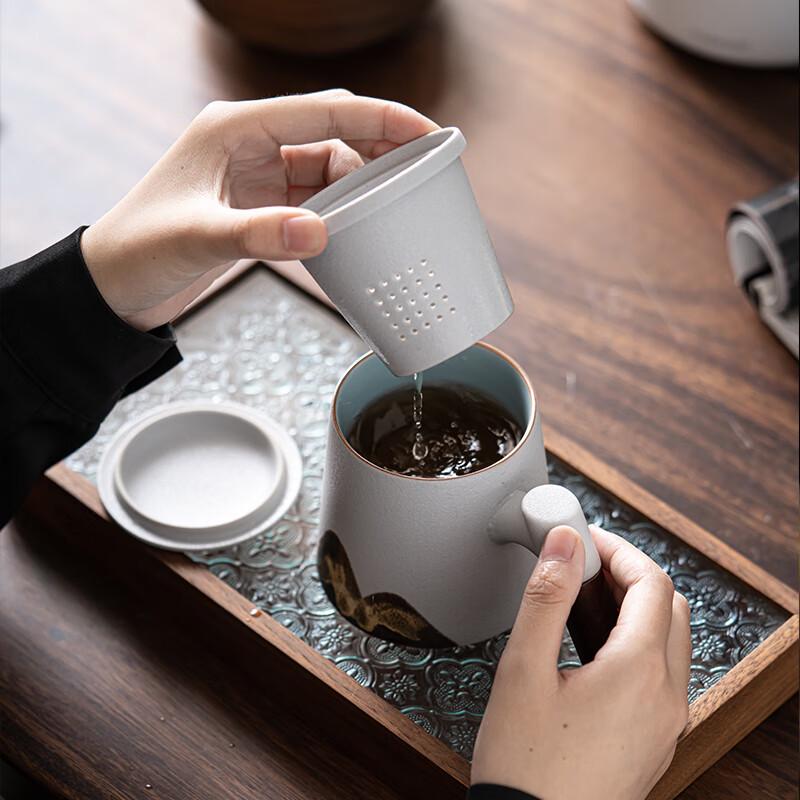 Sushi Ceramics Handcrafted Ceramic Filter Office Cup