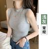 Crew Neck Threaded Bottoming Shirt Women's Sleeveless Vest, Sling, Breast Cover, Outer Wear, Inner Top Burst