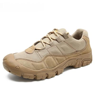 Fashion Cow Suede Leather Outdoor Breathable Male Sneakers Shoes For Men Adult Non-Slip Casual Desert Tactical Autumn Patchwork Footwear