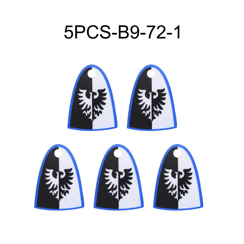 Medieval Military War Army Castle Knight Soldier Figures Building Blocks Weapon Cloak Helmet Shoulder Armor Flag Warrior Shield