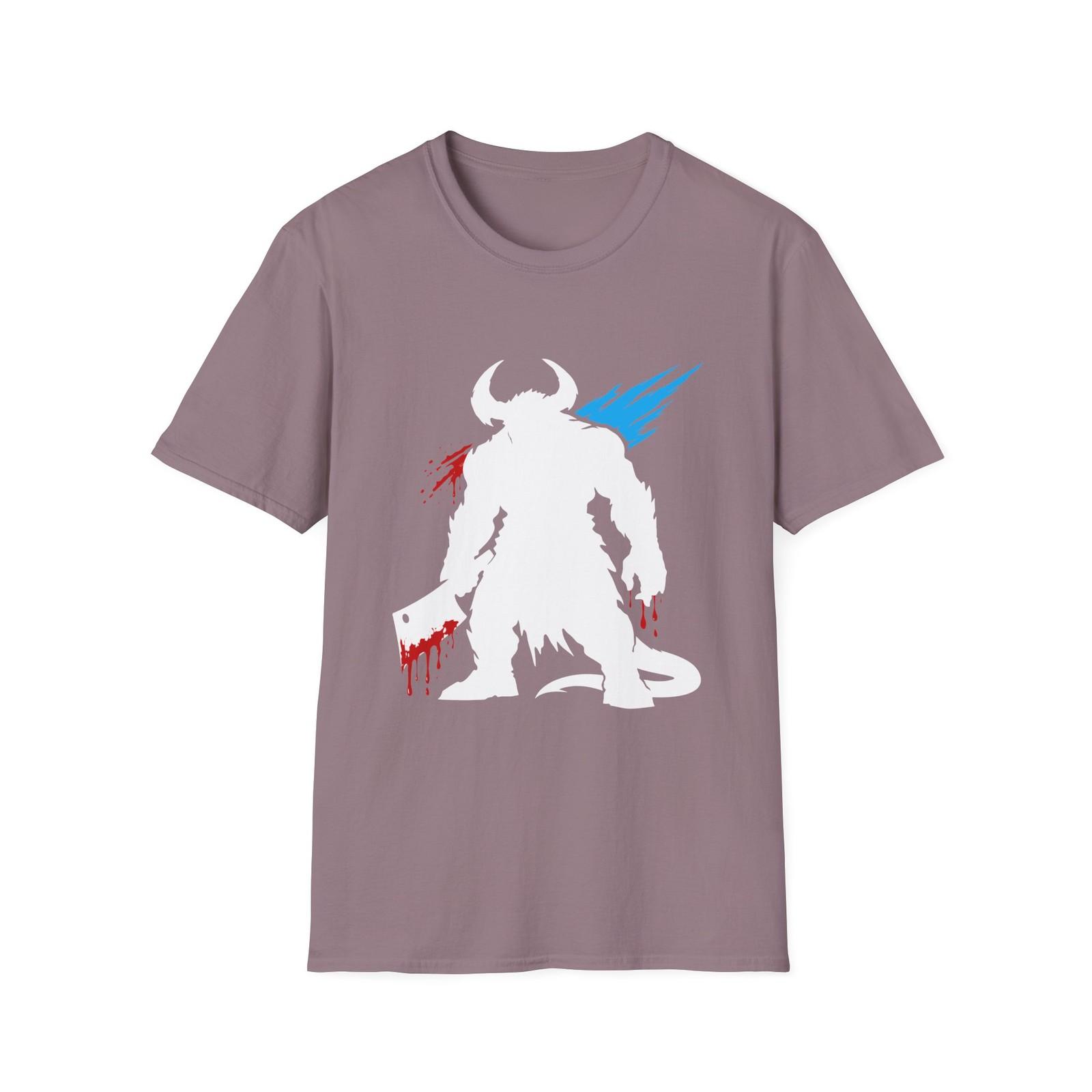 Devil Demon Executioner Horror Gothic Hell Brutal Beast Unisex Softstyle T-Shirt S разноцветный