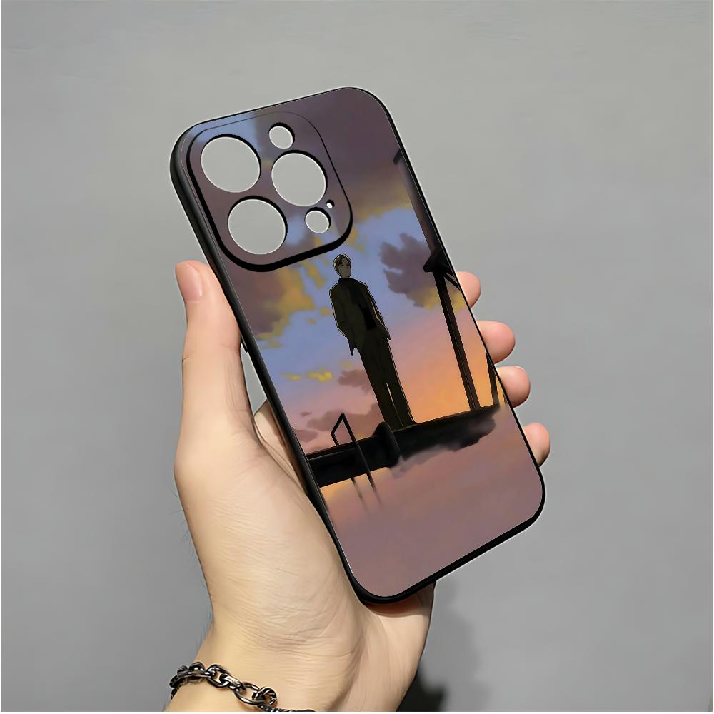 J-Johan Liebert Phone Case For IPhone 16,15,14,13,12,11,XS,XR,X,8,7,Pro,Max,Plus,mini Silicone Black Cover iphone12mini