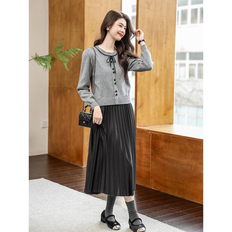 Mokana Urban Casual Long-Sleeve Midi Dress MKNJD3643