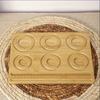 Bamboo Jewelry Design Tray with Plush Surface for Bracelet Necklace DIY Crafting Beading Tool Organizer with Diameter Indicators