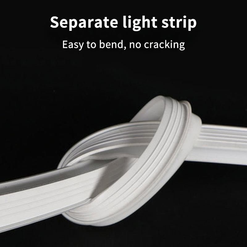 1 Piece Soft Recessed Silicone Diffuser Channel For 5050 Cob Flexible Ribbon Strip Light 1/3/5M Embedded Led Neon Rope Tube