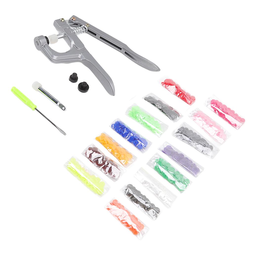 Plastic Snap Set Plastic Stainless Steel Practical Sewing Snaps Fasteners Kit Snap Plier with