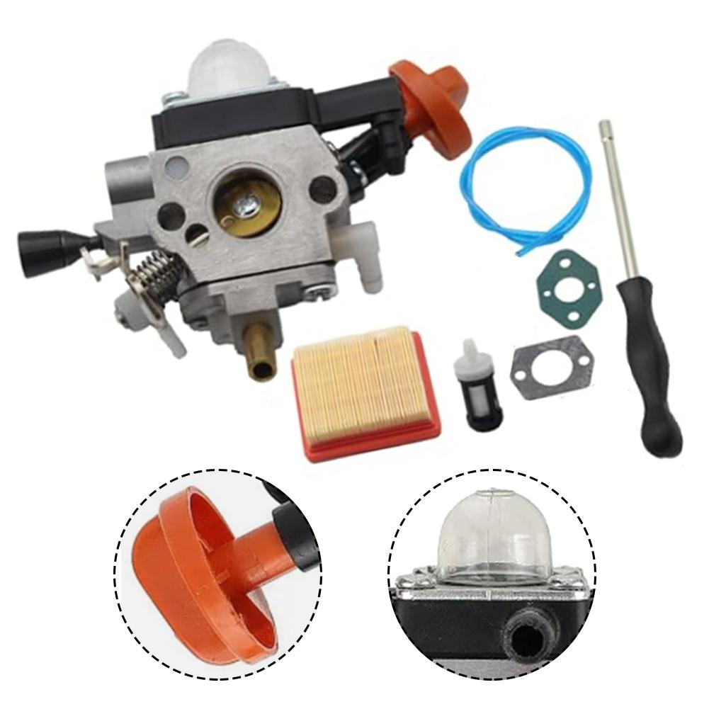 Lawn Care Garden Maintenance As Shown FS91 Carburetor Kit Efficient Fuel Mixture Sturdy Plastic And Metal Easy To Install