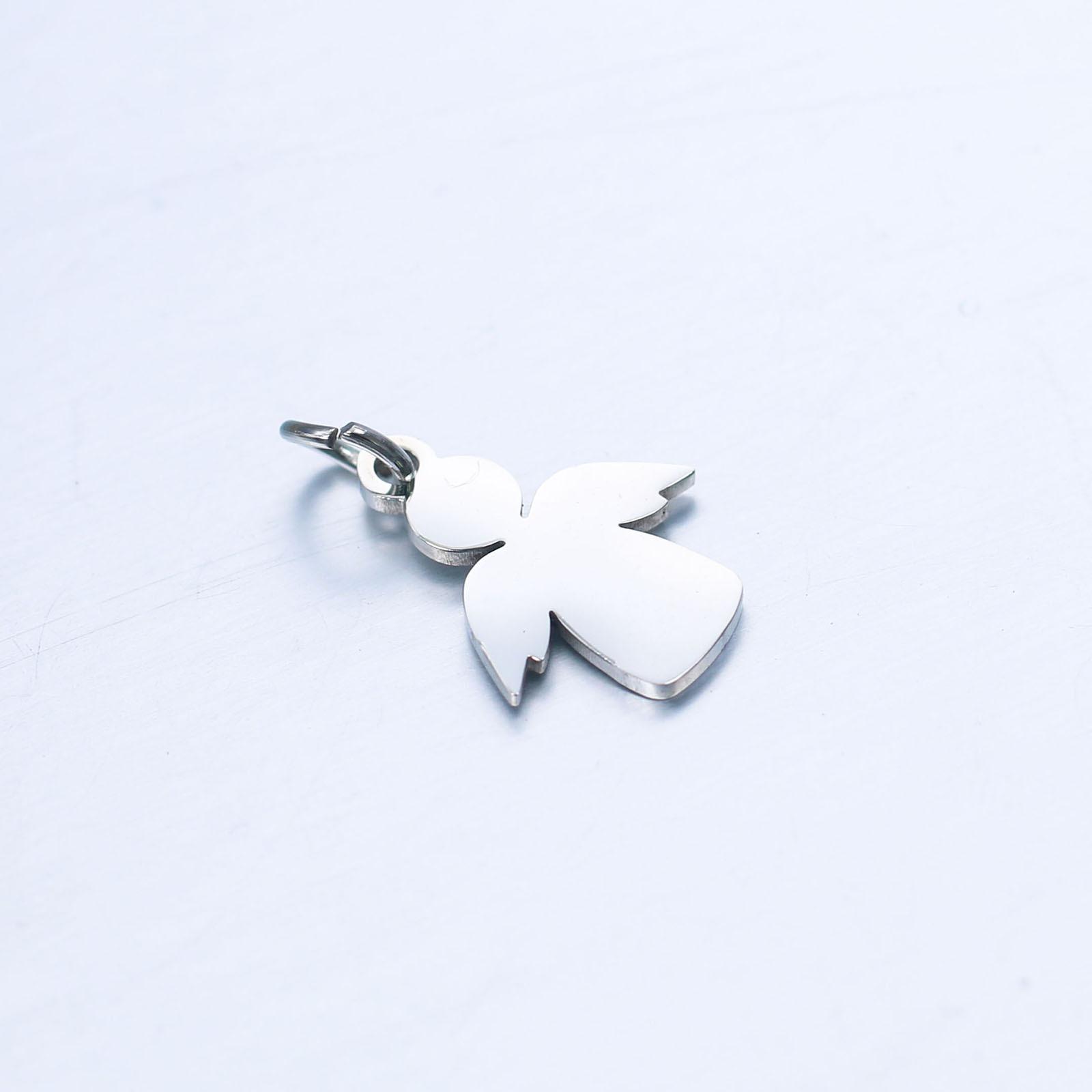 

1PC Stainless Steel Fairy Tale Collection Charms Angel Multicolor Metal Pendants DIY Making Necklace Jewelry Gifts 18mm x 11mm