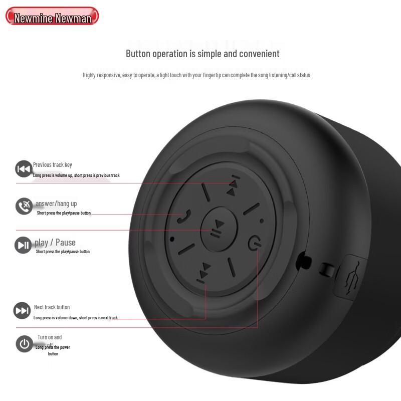 Newmine BT31 Portable Bluetooth Speaker CN plug (adapter included)