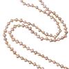 KELITCH Choker, Elegant Long Pearl Necklace for Women, Simple Design, Perfect for Weddings (Yellow)