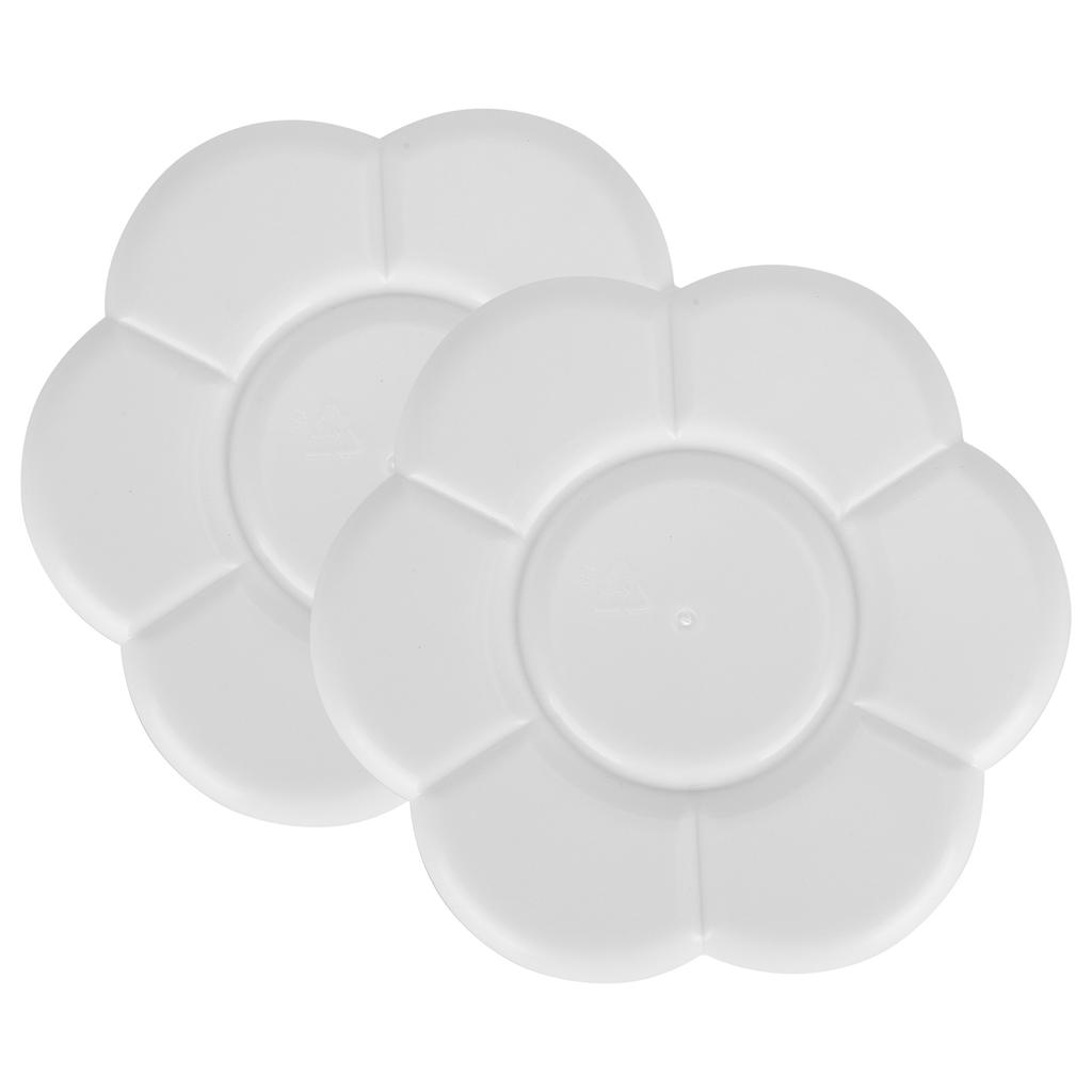 Paint Plum Palette 7 Holes Plum Shaped Palette Art Drawing Painting Tray Paints Holder