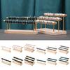 Space Saving Rings Storage Organizer Portable Wood Base Accessories Display Rack