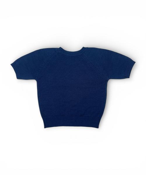 Bonseullipi Raglan Half-Sleeve Knit (Navy)
