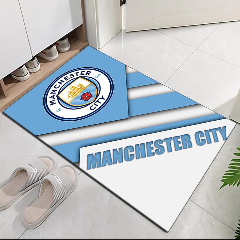 Manchester City Printed Carpet, for Office Chair Living Room Bedroom Kitchen Room Decor Gifts.