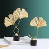 Ornaments Nordic Style Leaves Sculpture Iron Arts Crafts Ginkgo Leaf Ornaments Desktop Ornaments