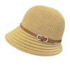 Fashion Wide Brim Straw Bucket Hat Breathable Lightweight Sun Hat Uv Protection Beach Hat Outdoor