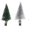 3Pcs Christmas Tree Decoration Clip Vivid Exquisite Pine Tree with Clip for Christmas Decoration