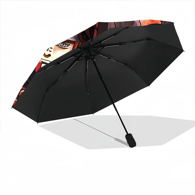 1pc Naruto Automatic Folding Umbrella, Sturdy And Durable Automatic Folding Umbrella with 8 Ribs,  a0911028