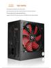 JAZPER 600W Silent Power Supply, Rated 500W, Dual 6-Pin, Back Wiring Support for Gaming PCs