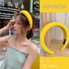 Candy Color Sponge Hairband Women Korean Celebrity Headband Wide-Brimmed Heightened Washing Face Girls Hair Accessories