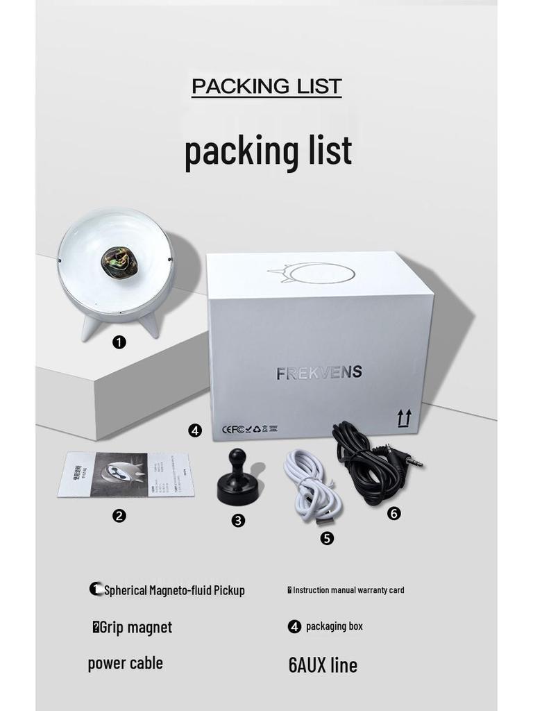 Magnetohydrodynamic Music Rhythm Light Display: Venom Music Visualization Ornament and Creative Desktop Gift