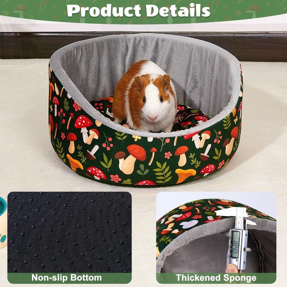 Breathable Guinea Pig Bed Thick Removable Mat Chinchillas Nests Cozy Small Pet Sleep Mat  Ferrets