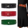 Top Grain Cowhide Wide Waist Belt Leather Waist Cincher Dress Waist Belt  for Women