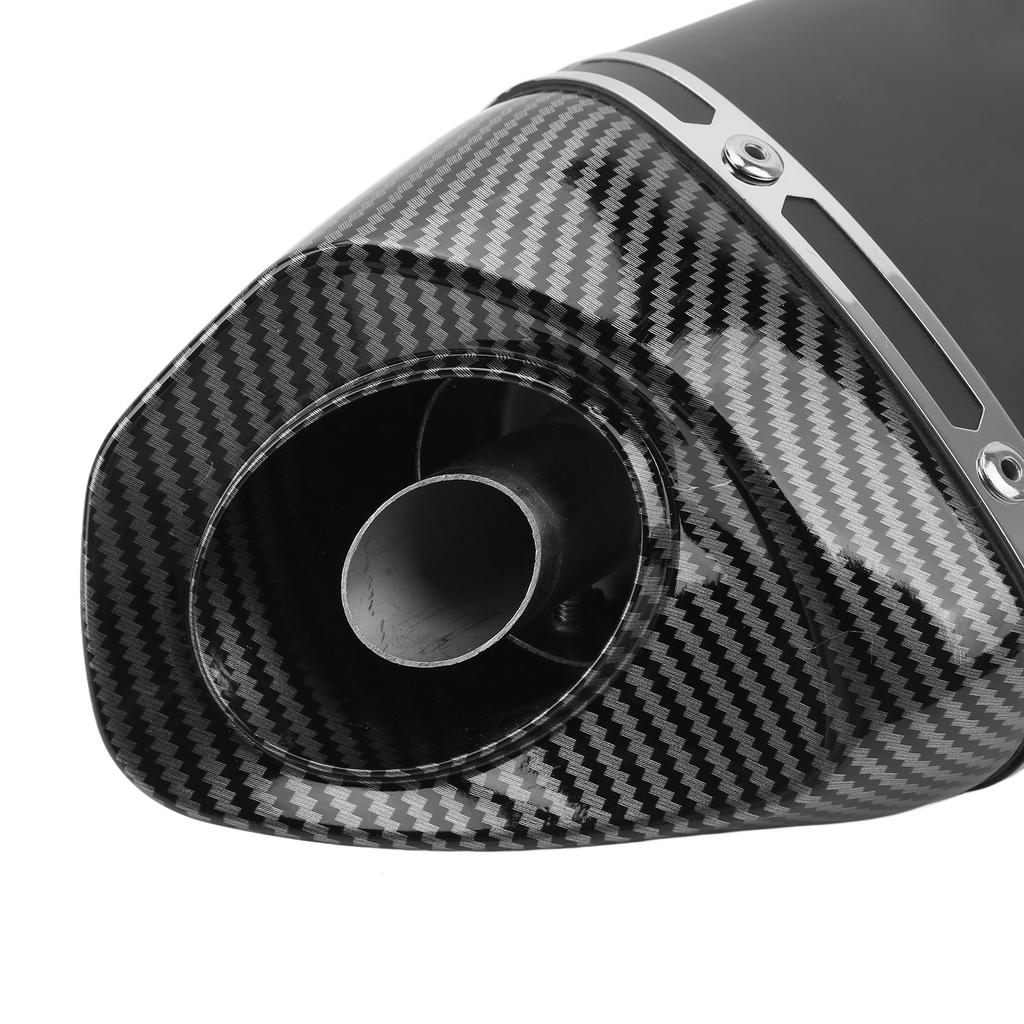 460mm Exhaust Muffler Pipe Stainless Steel Exhaust System End Tip Pipe Kit for Offroad ATV UTV Motorbike with 38‑51MM Diameter