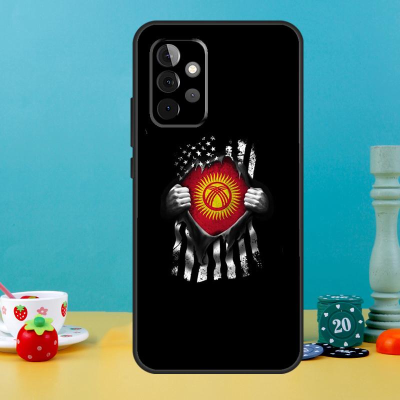 Kyrgyzstan Flag Case For Samsung Galaxy A35 A26 A16 A05 A55 A15 A32 A12 A22 A52 A54 A34 A14 A56 A36 A13 A53