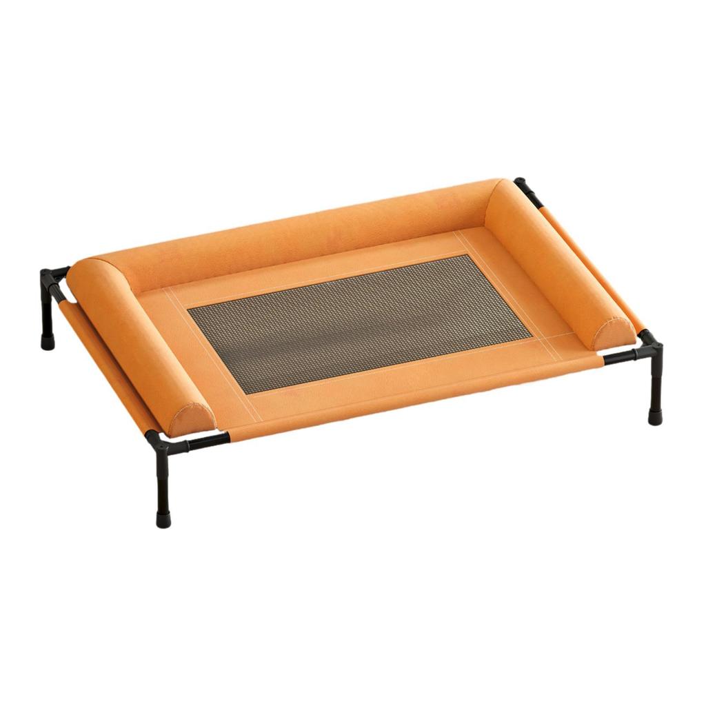 Bed Built with Strong Mesh Cloth Raised Adjustable Portable Cooling Pet Cot Washable Surface