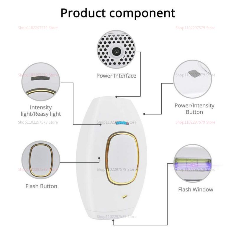 IPL Laser Hair Removal Device Painless Rejuvenation Kit for Armpits Legs Lip Face Skin Care at Home