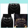 Bohemian Moon Sun Alloy Chain Body Jewelry Multilayer Waist Accessory
