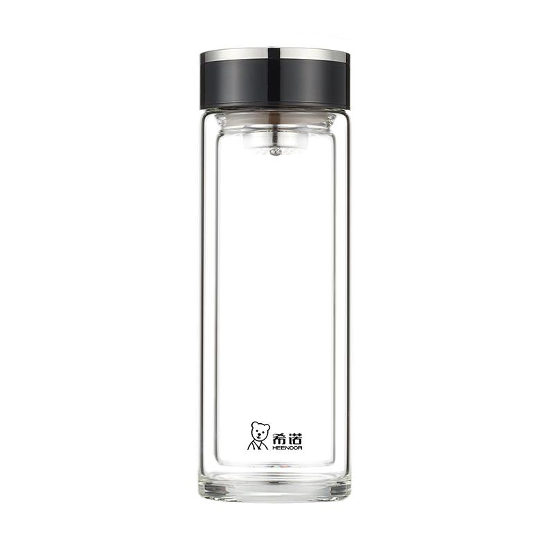 Xinuo XN-1003 Double-Layer Borosilicate Glass Tea Tumbler