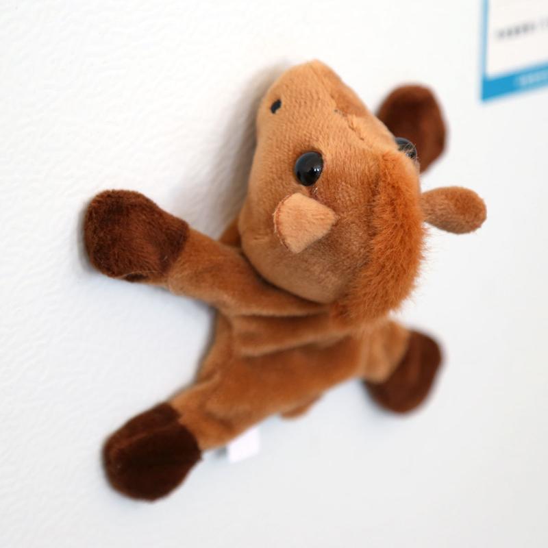 Cute Horse Mini Pendant Keychian Plush Toy Kawaii Lifelike Animal Simulation Stuffed Doll Bag Decor Friend Kid Birthday Gift