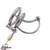 Male Stainless Steel Cage with Sounds Hollow Tubes Ring Lock Chastity