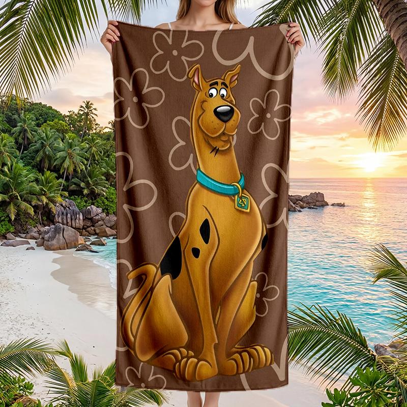 Scooby Doo Fashion Beach Towel: Ideal for Summer Adventures Soft, Absorbent and Quick Drying Suitable for Swimming and Bathing