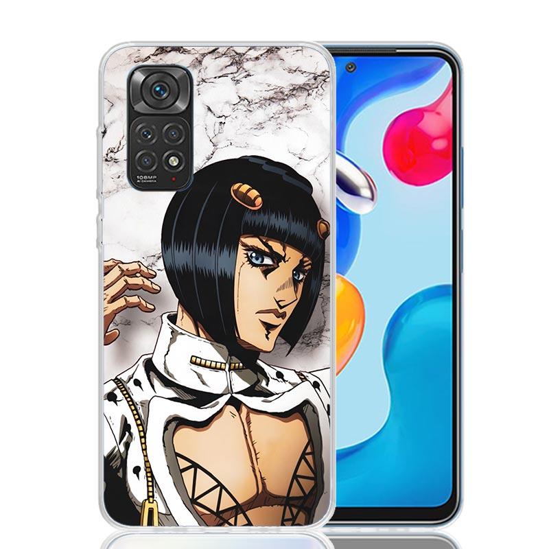 JoJo Adventure Bruno Buccellati Phone Case For Xiaomi Redmi Note 15 14 13 12S 12 Pro Plus 11S 11E 11 11T 10S 10 Art Soft Pattern